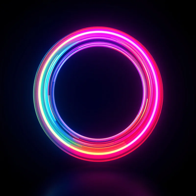 Neon Jelly Halo Background