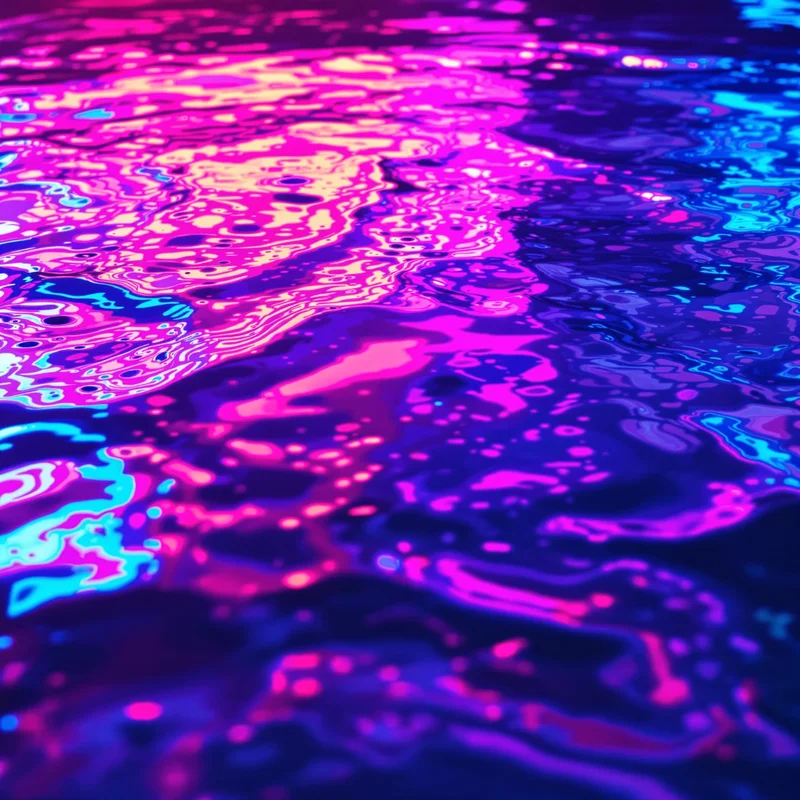 Neon Water Puddle Background