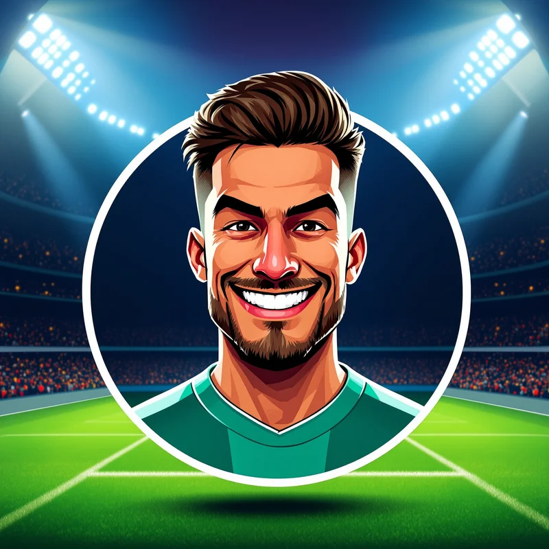 Neymar avatar portrait with flair and presence