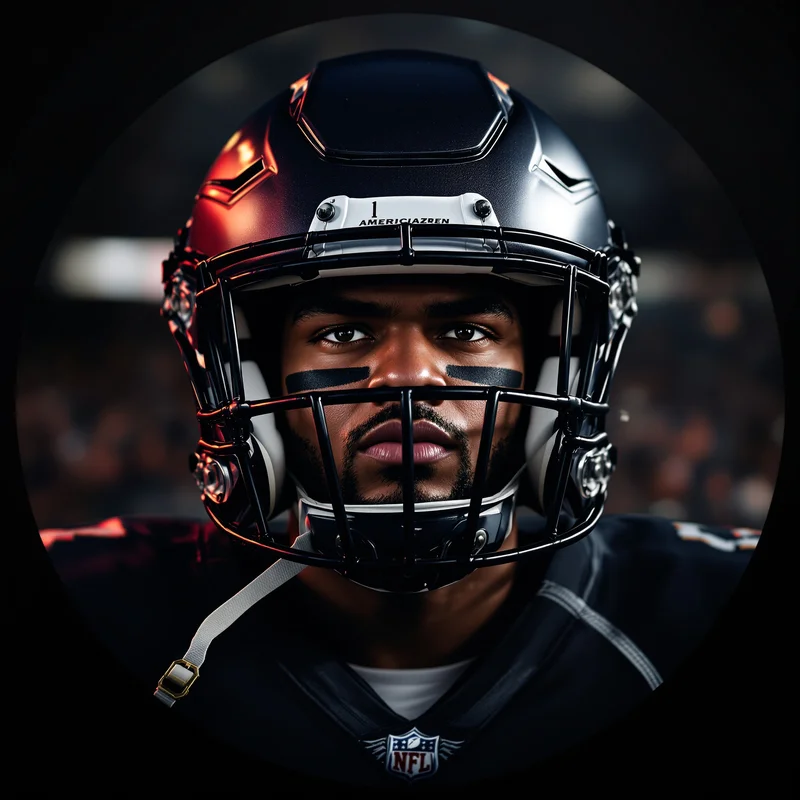 NFL avatar profile image with competitive focus