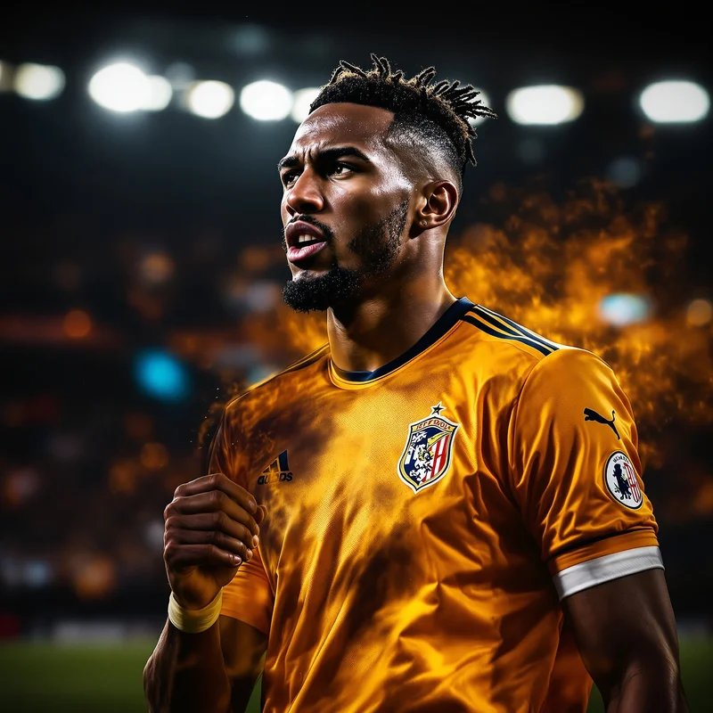 NFL avatar portrait with intense energy