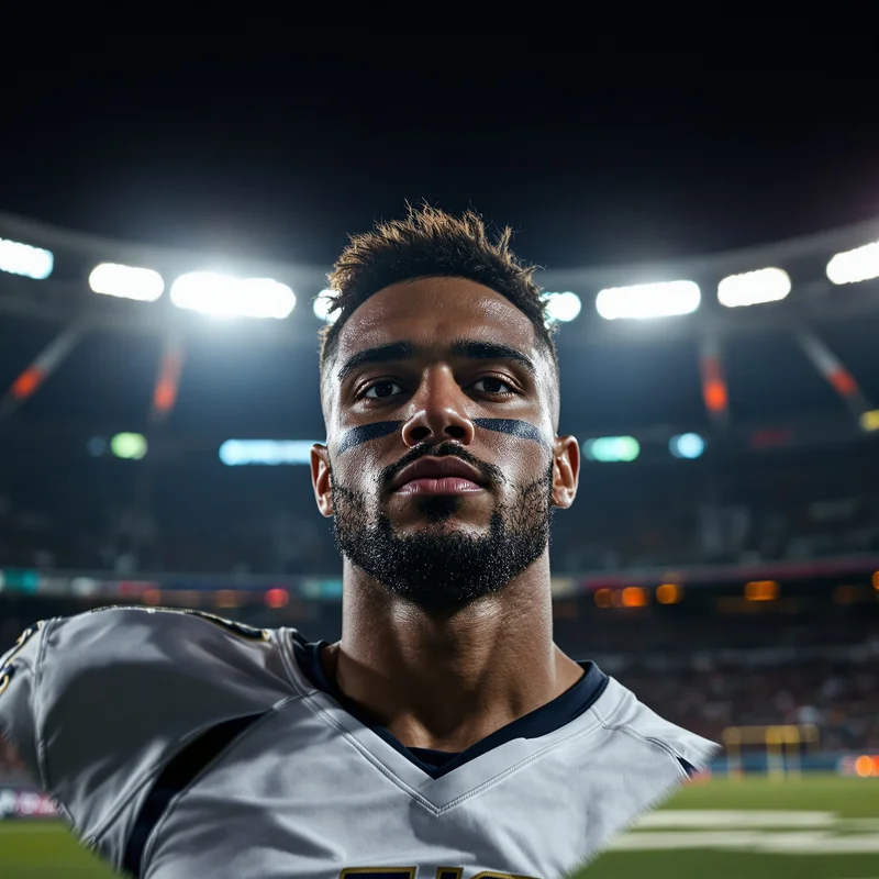 NFL PFP with strong sports composition