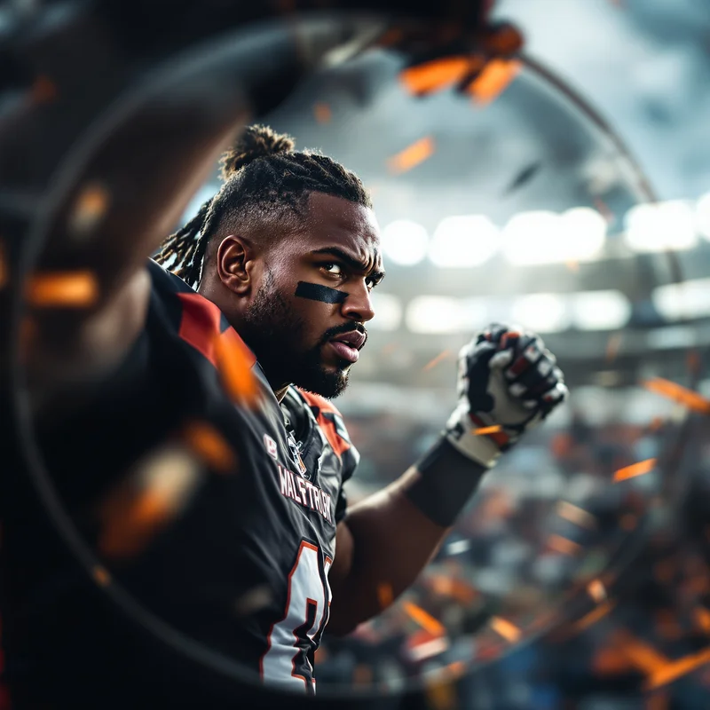 NFL avatar profile image with competitive focus