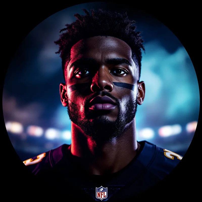 NFL avatar profile image with competitive focus