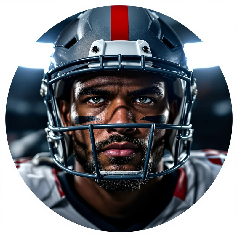 NFL avatar profile image with competitive focus