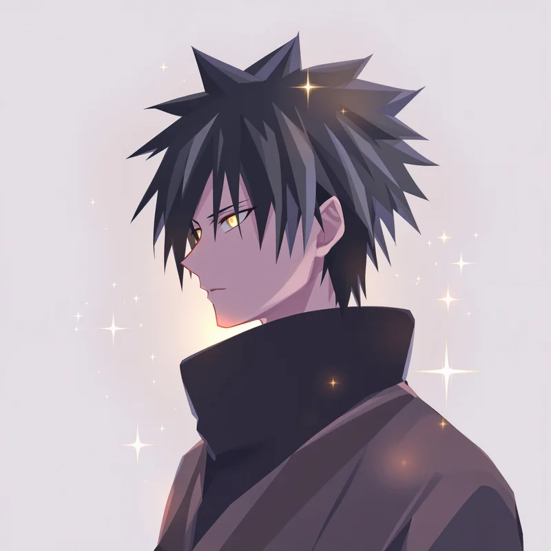 anime Obito PFP avatar portrait with balanced portrait framing for dark PFP styling