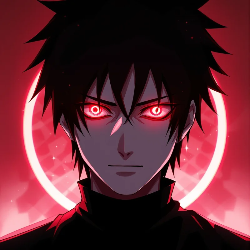 intense Obito anime portrait with balanced portrait framing for strong online profile art
