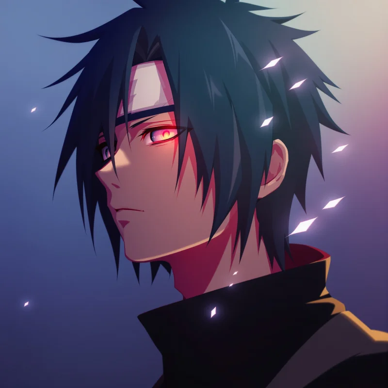 Naruto Obito profile picture with strong anime contrast for dark PFP styling