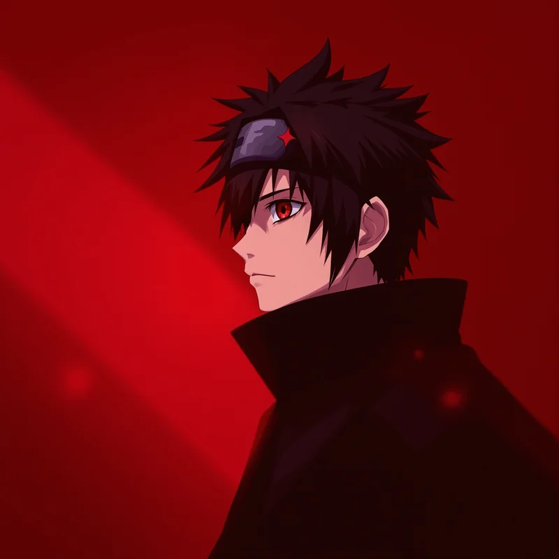 Obito anime avatar portrait with strong anime contrast for profile picture use