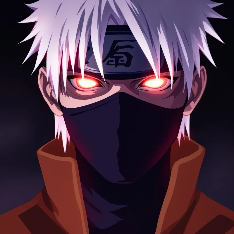 Obito anime character portrait with dramatic expression for profile picture use