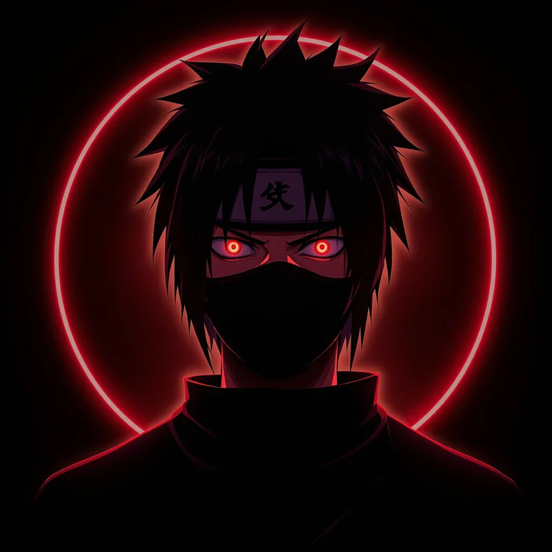 dramatic Obito PFP artwork with mysterious anime mood for profile picture use