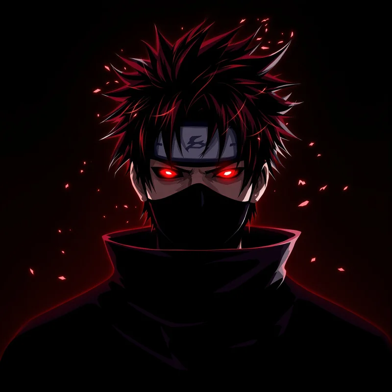 dramatic Obito PFP artwork with balanced portrait framing for social avatar use