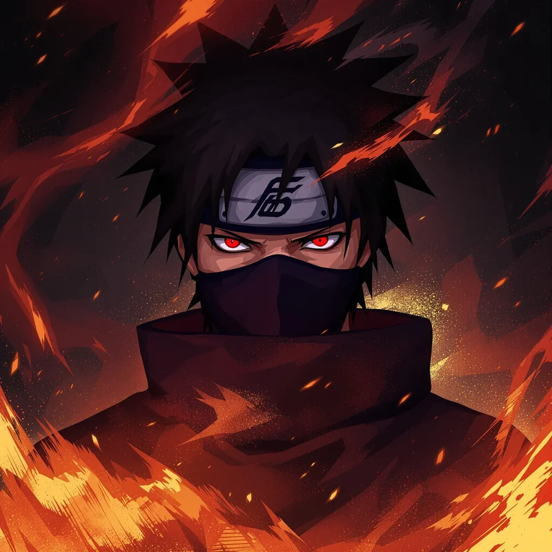 Obito anime profile avatar with mysterious anime mood for messaging profile icons