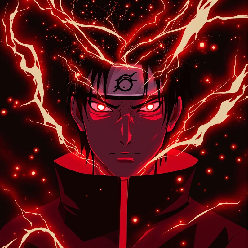 Obito anime avatar portrait with dramatic expression for avatar display