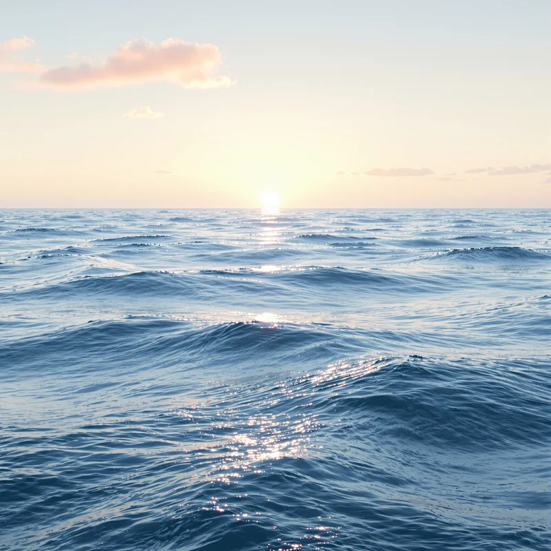 Clean horizon ocean background