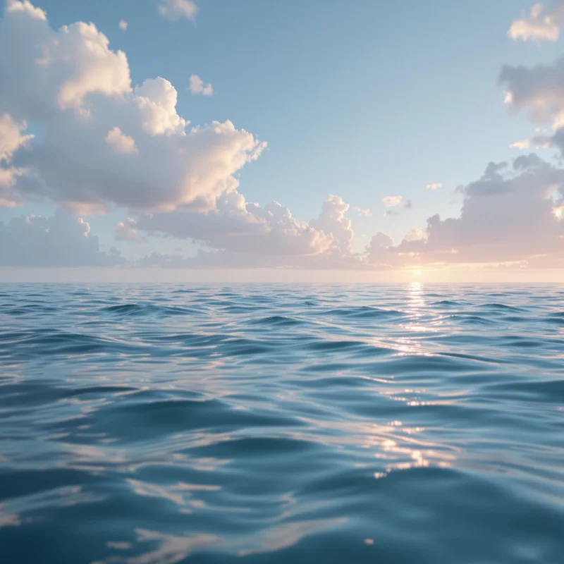 Dreamy horizon ocean background