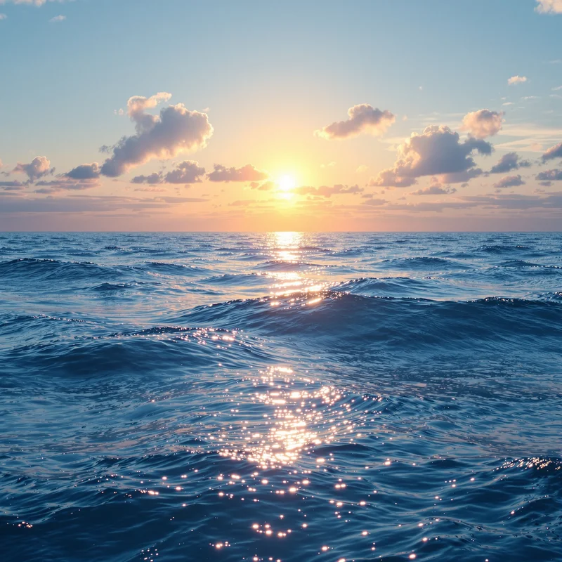 Eternal blue ocean background