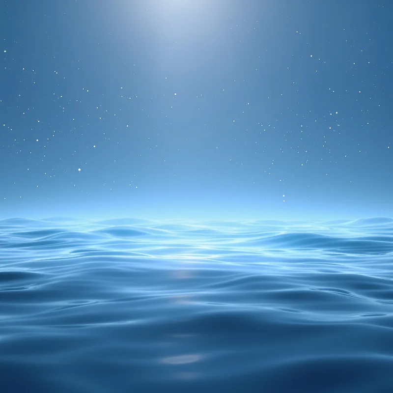 Luminous ocean background