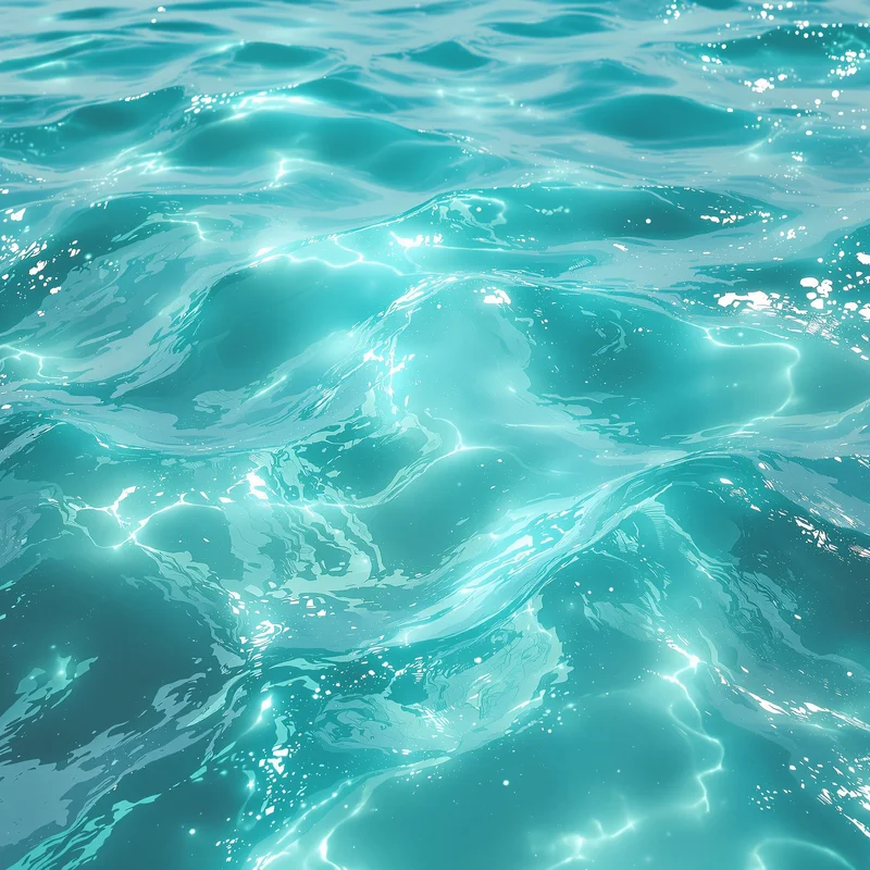 Mystic turquoise ocean background