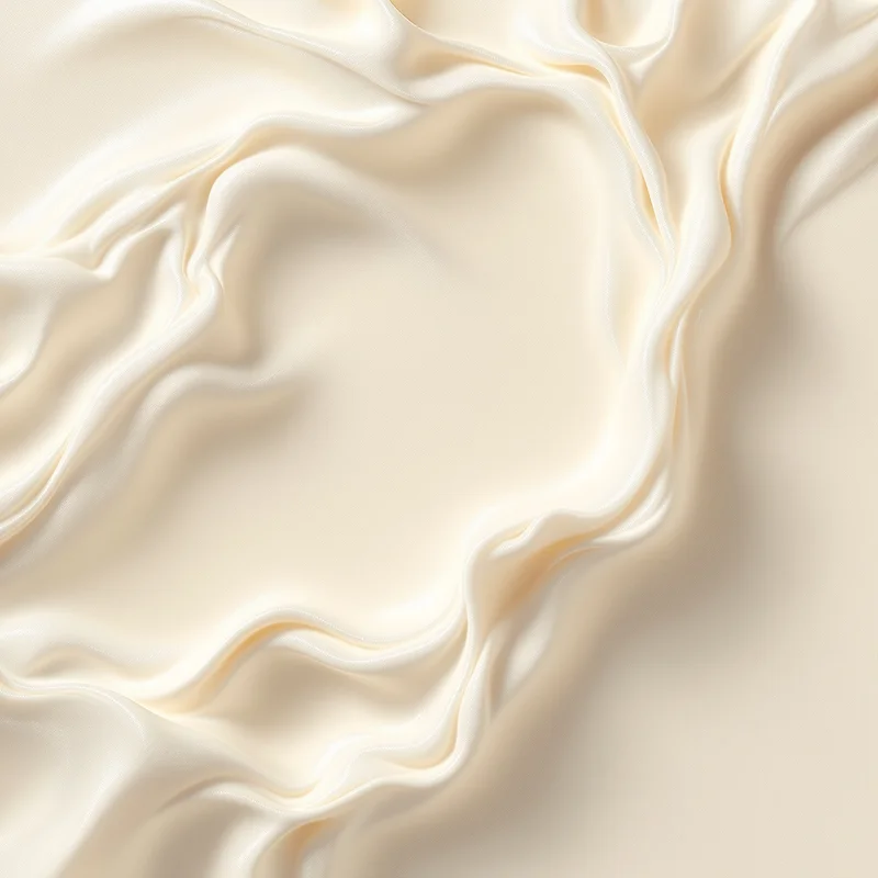 Almond Milk Foam Off White Background