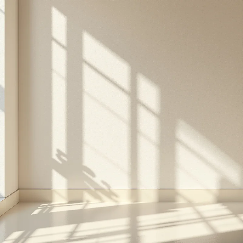 Biscuit Cream Shadow Off White Background