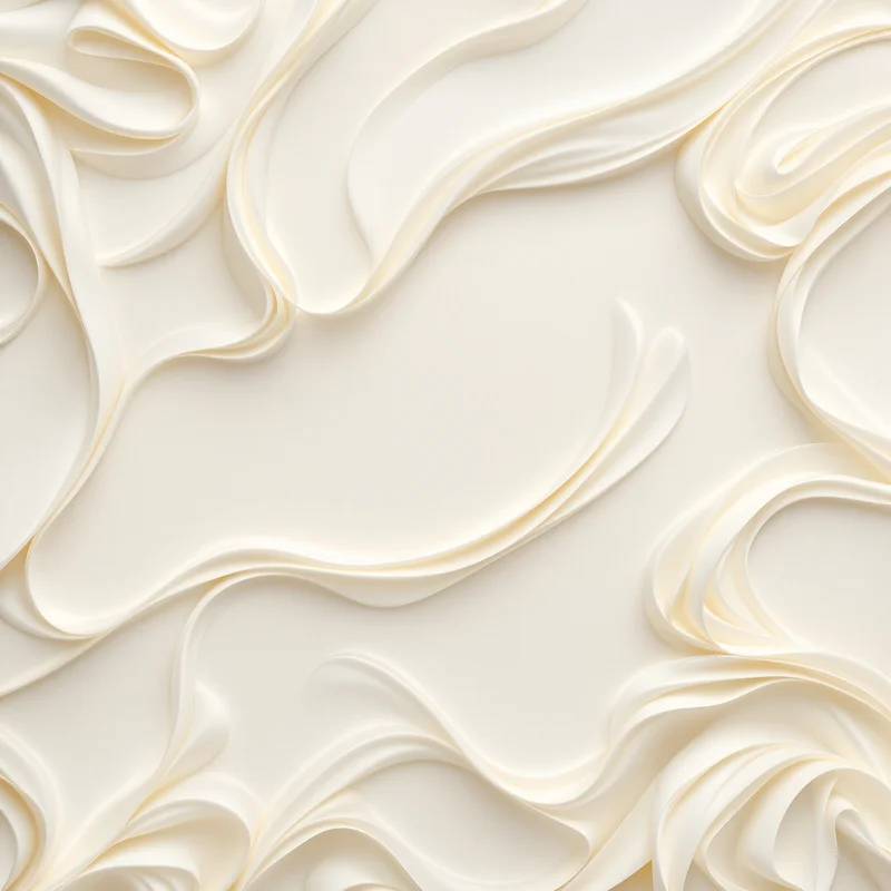 Cake Frost Ribbon Off White Background