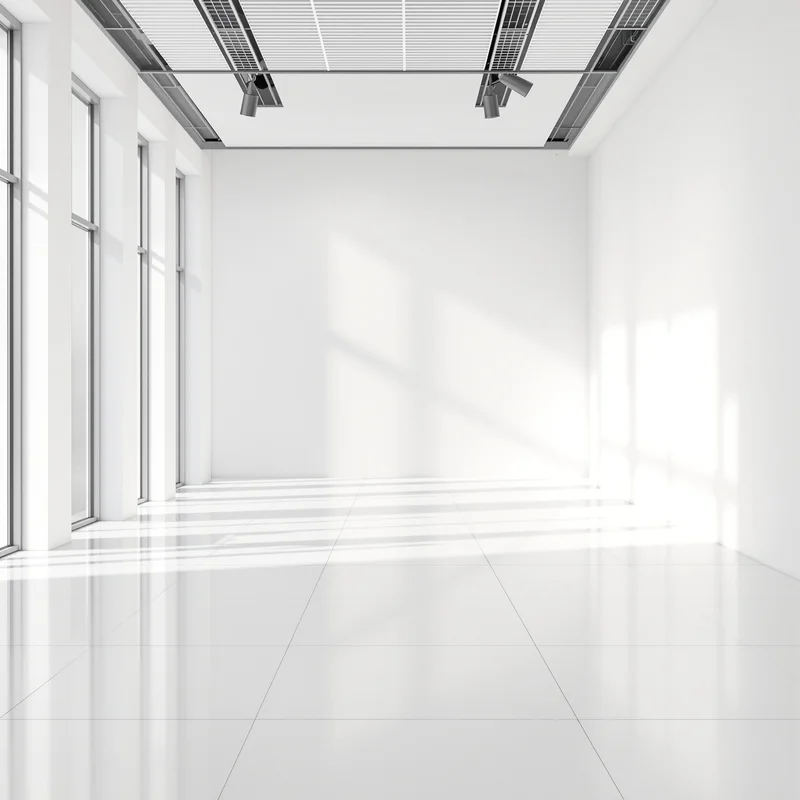 Gallery Floor Glow Off White Background