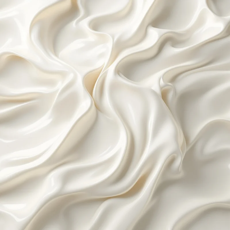 Panna Cotta Wave Off White Background