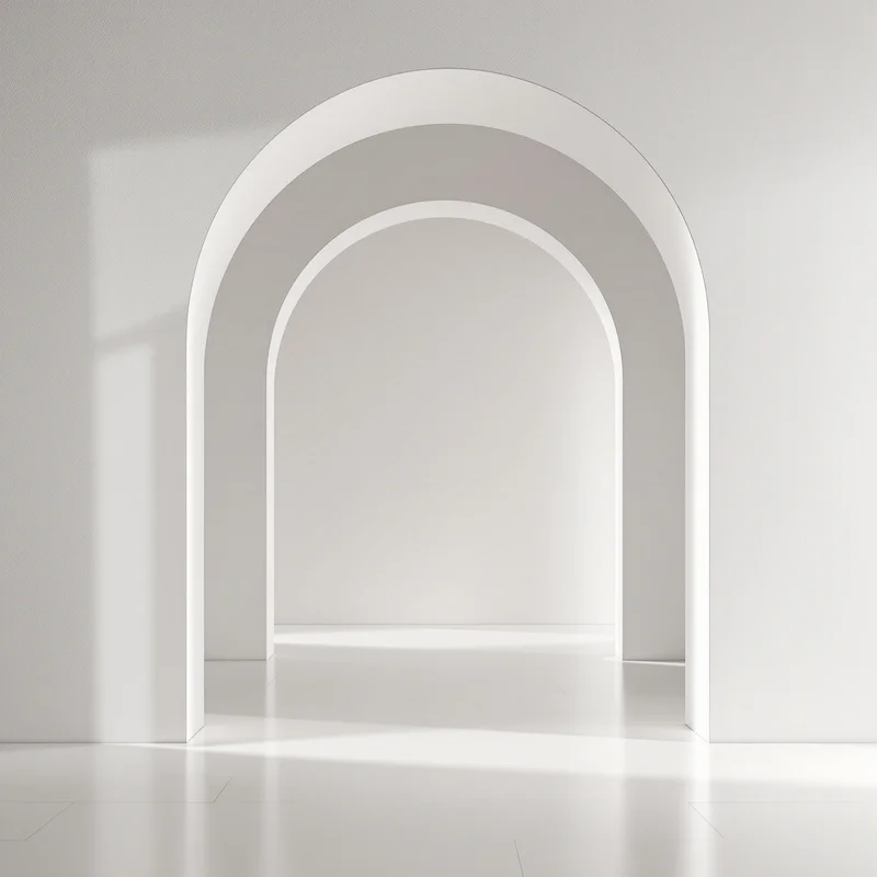 Plaster Arc Light Off White Background