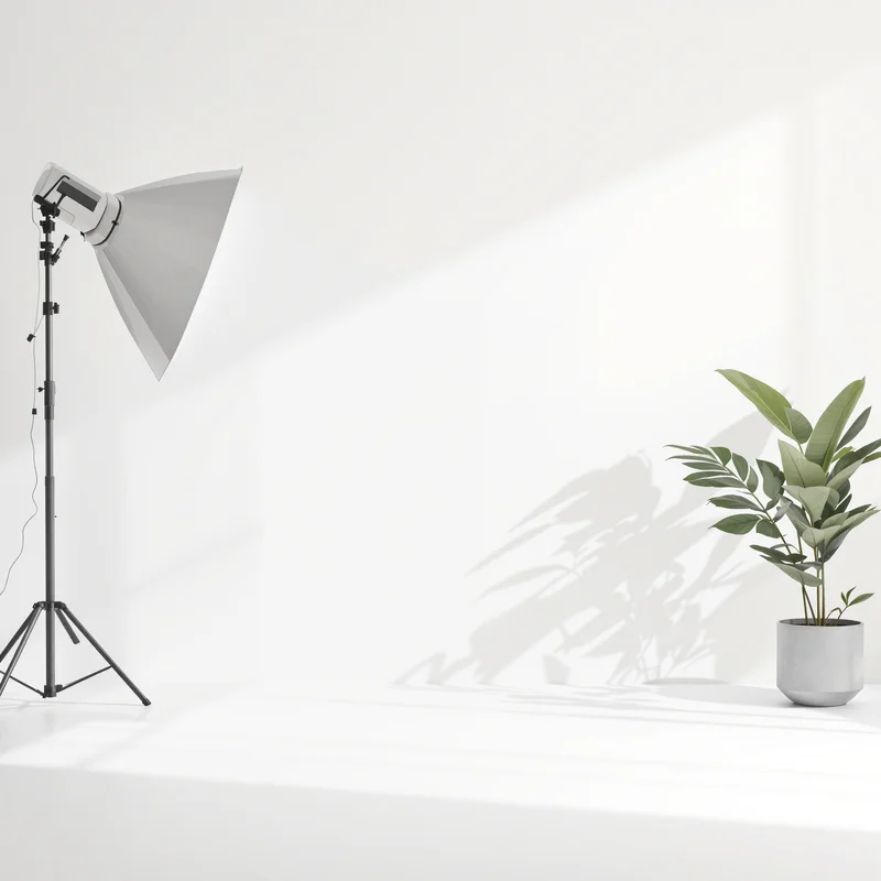 Studio pure off white background