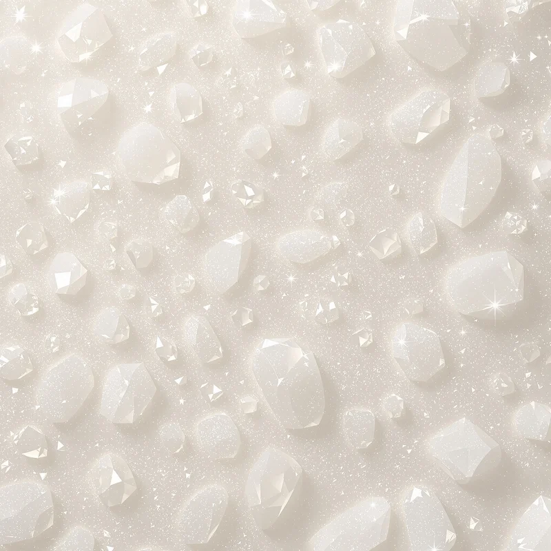 Vanilla Salt Crystal Off White Background