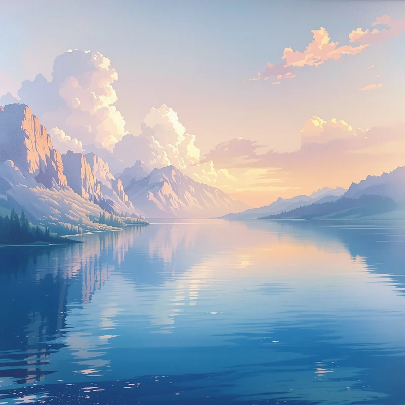 Eternal gentle oil painting background