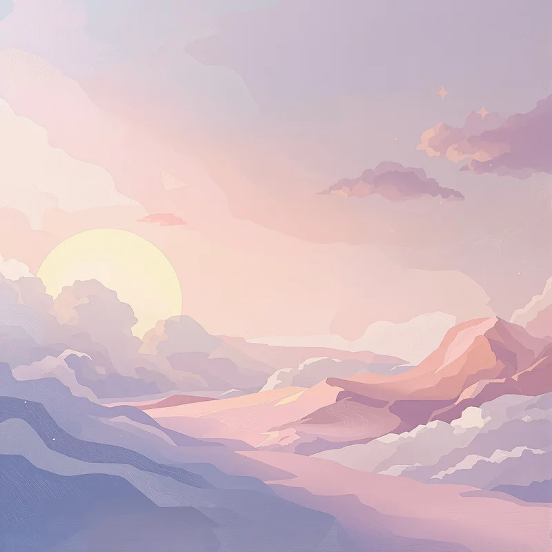 Gentle dreamy oil painting background