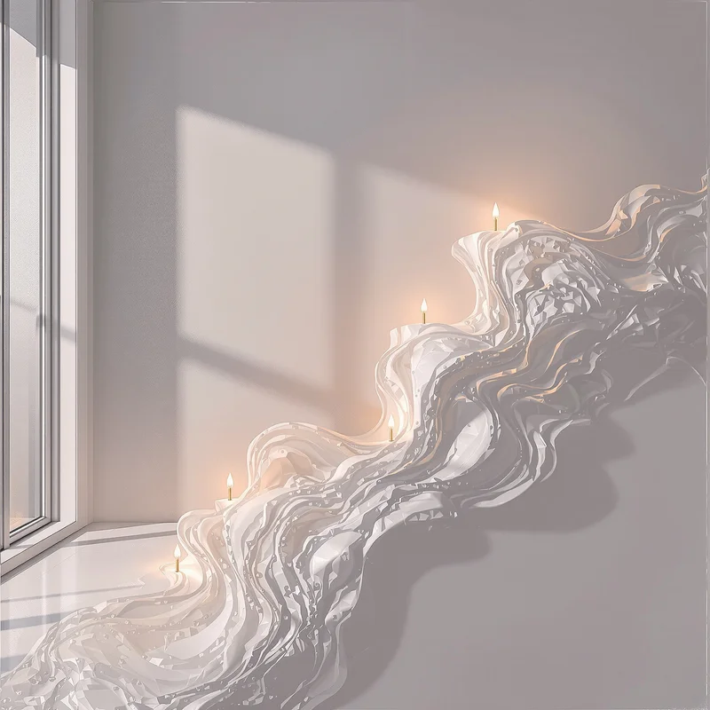 Luminous minimal oil painting background