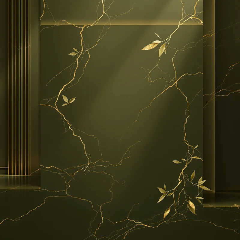 Eternal deep olive background