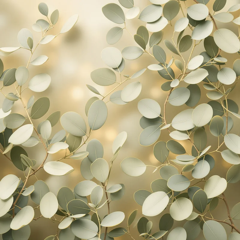 Eucalyptus Veil Olive Background
