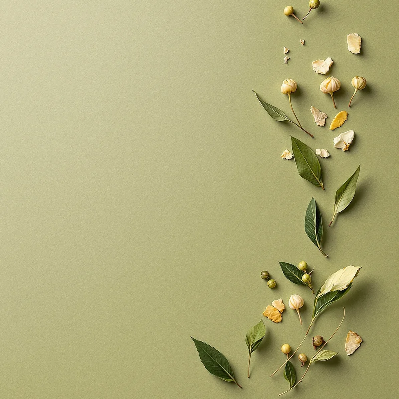 Herbarium Press Olive Background