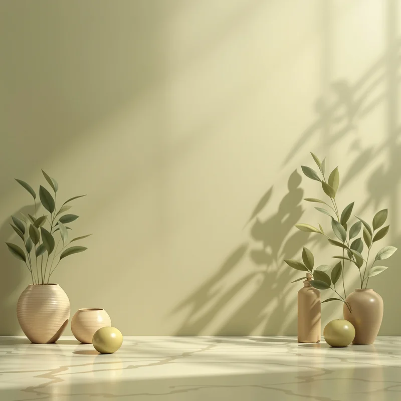 Luminous sage olive background