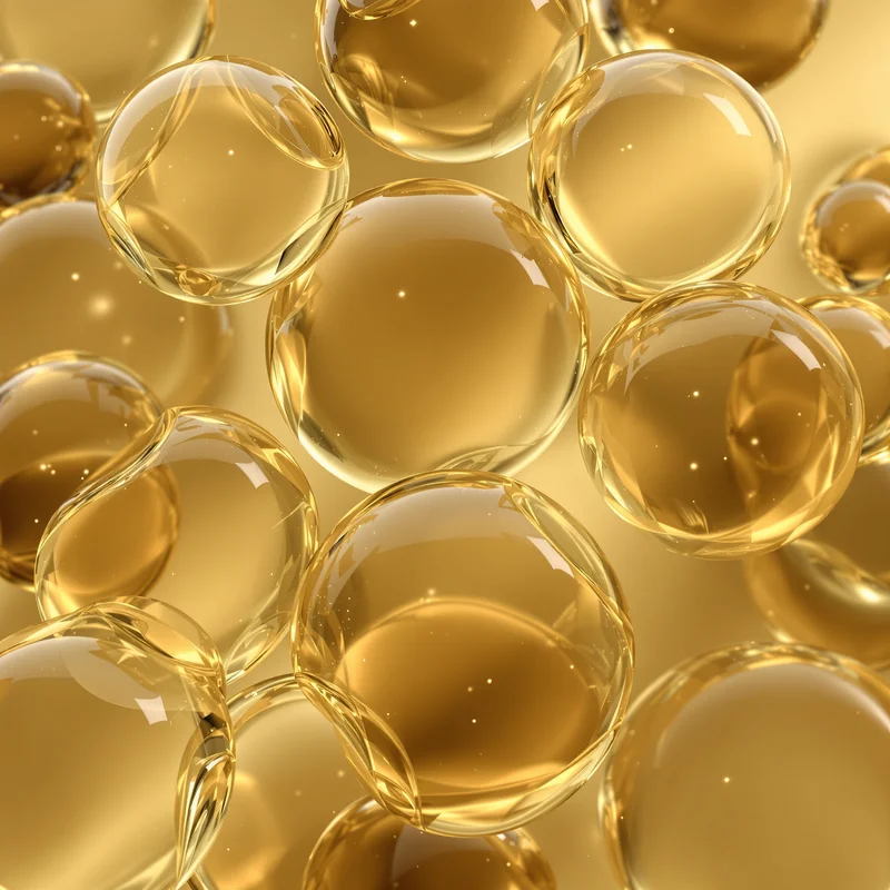 Olive Bubble Gel Background