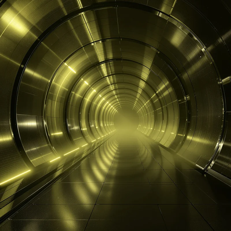 Olive Mist Tunnel Background