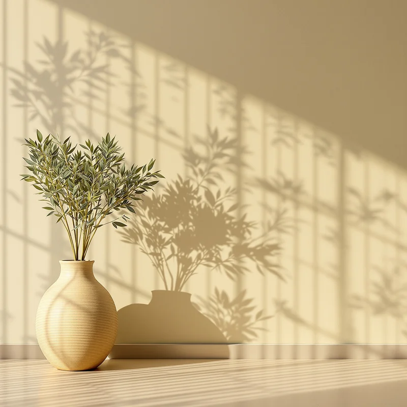 Reed Mat Shadow Olive Background