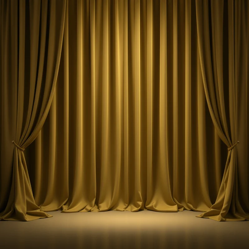 Velour Curtain Olive Background