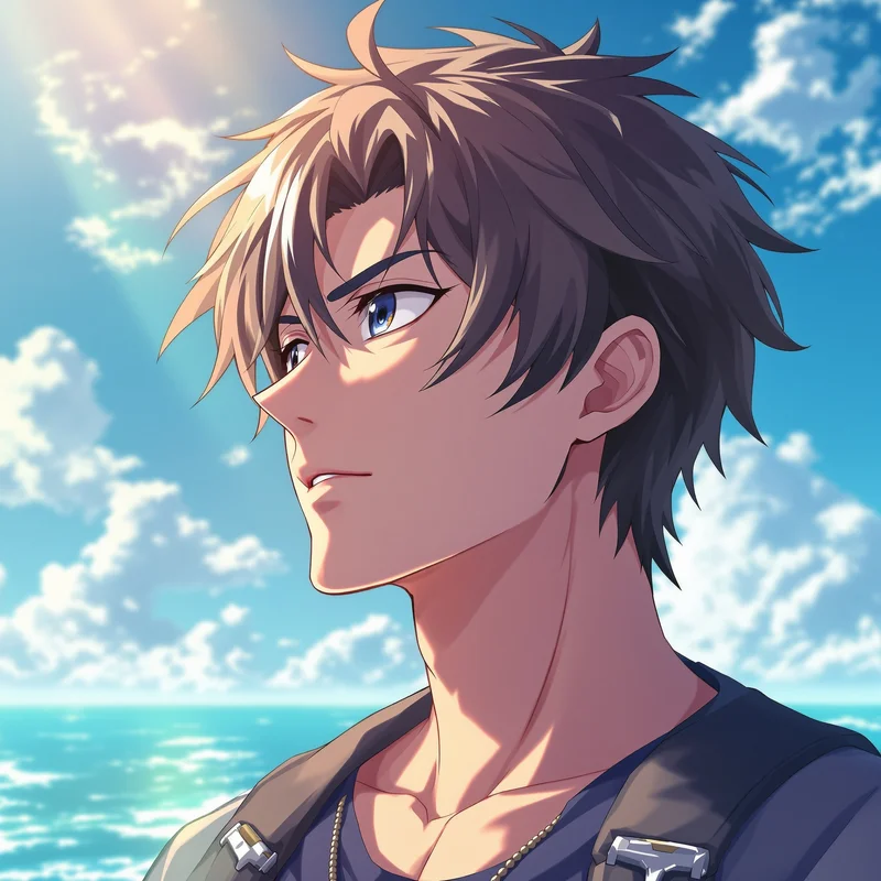 One Piece PFP icon with warm momentum and clear social identity expression