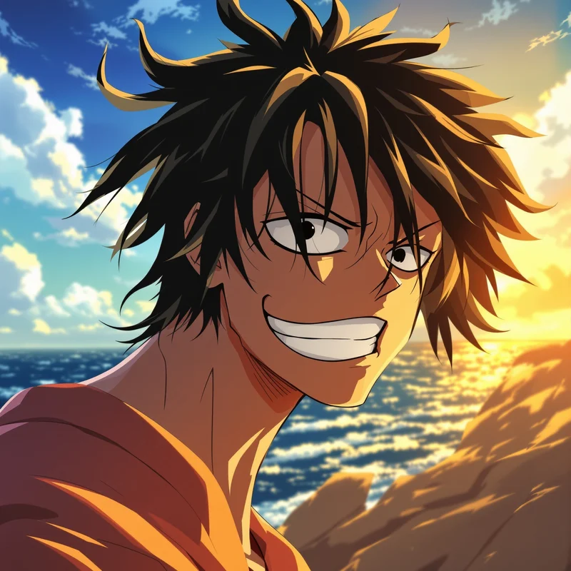 One Piece PFP avatar with pirate energy and strong digital identity presence