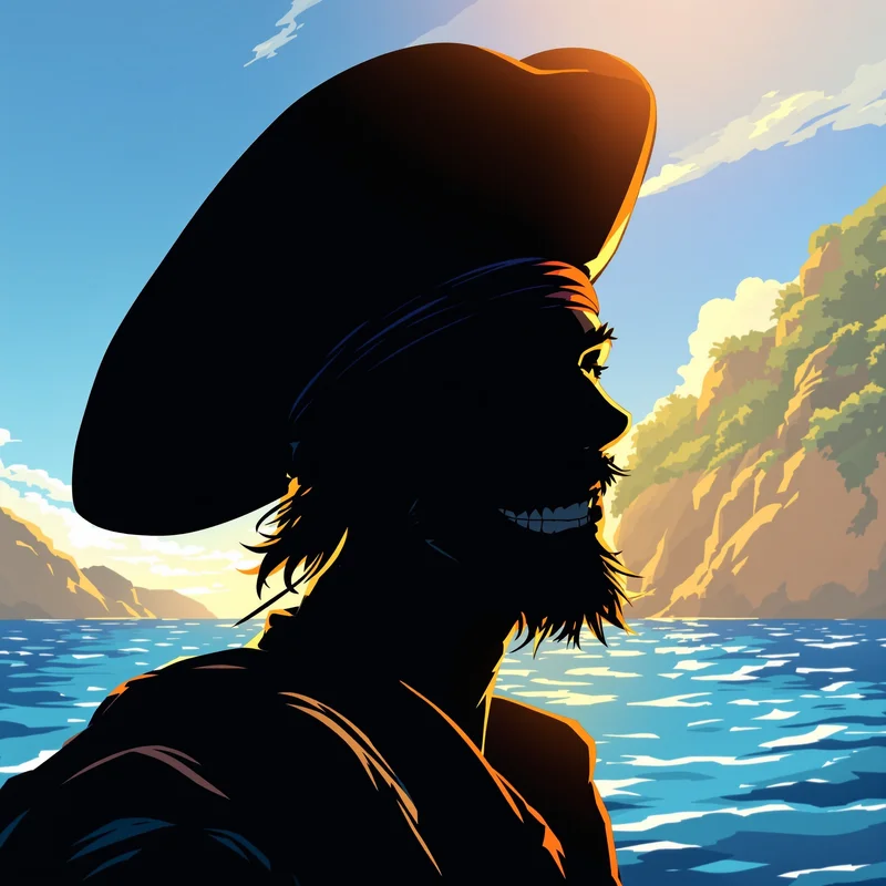 pirate anime profile icon with disciplined color and memorable identity feel