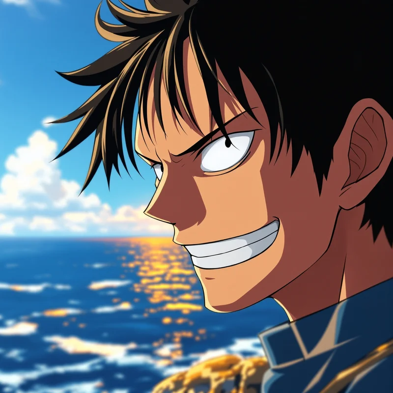 One Piece PFP avatar with pirate energy and strong digital identity presence