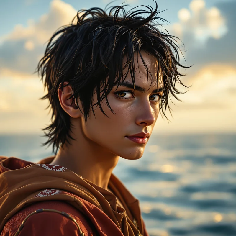 One Piece digital profile image with lively energy and compact readability