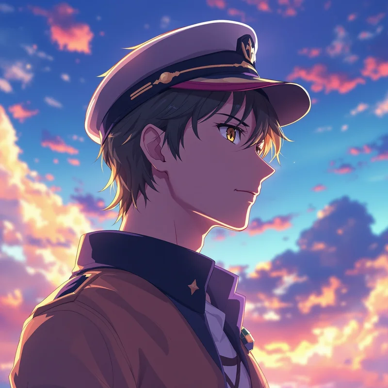 One Piece PFP icon with warm momentum and clear social identity expression