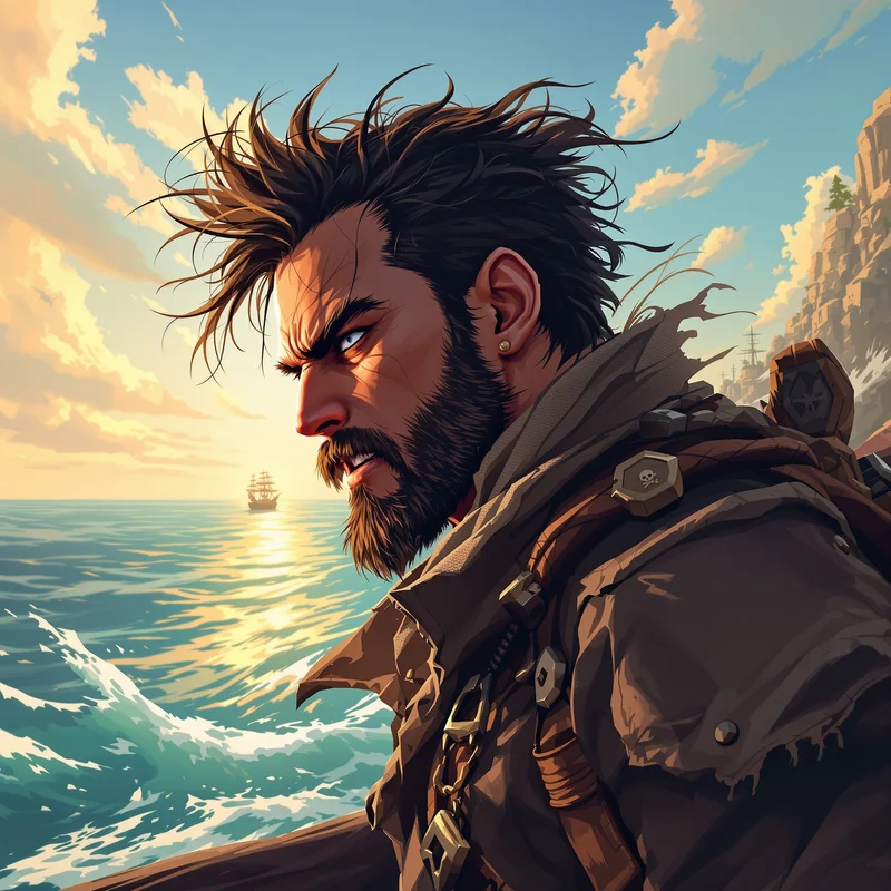 sea-inspired avatar portrait with strong crop performance and anime profile mood