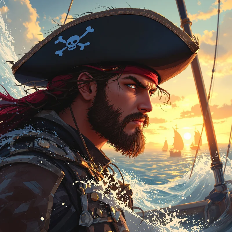 sea-inspired avatar portrait with strong crop performance and anime profile mood